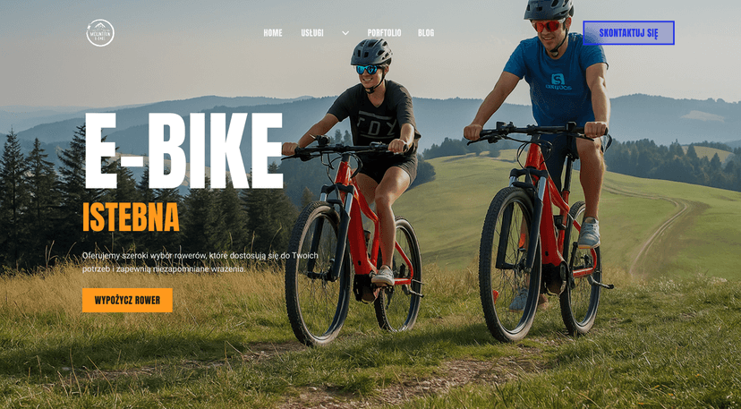 Sekcja hero E-bike Istebna
